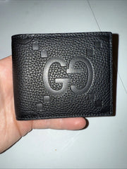 Gucci Jumbo GG Black Italian Leather Bi-Fold Wallet – New Authentic Designer Wallet | 70% OFF + Free 3–5 Day USA Shipping