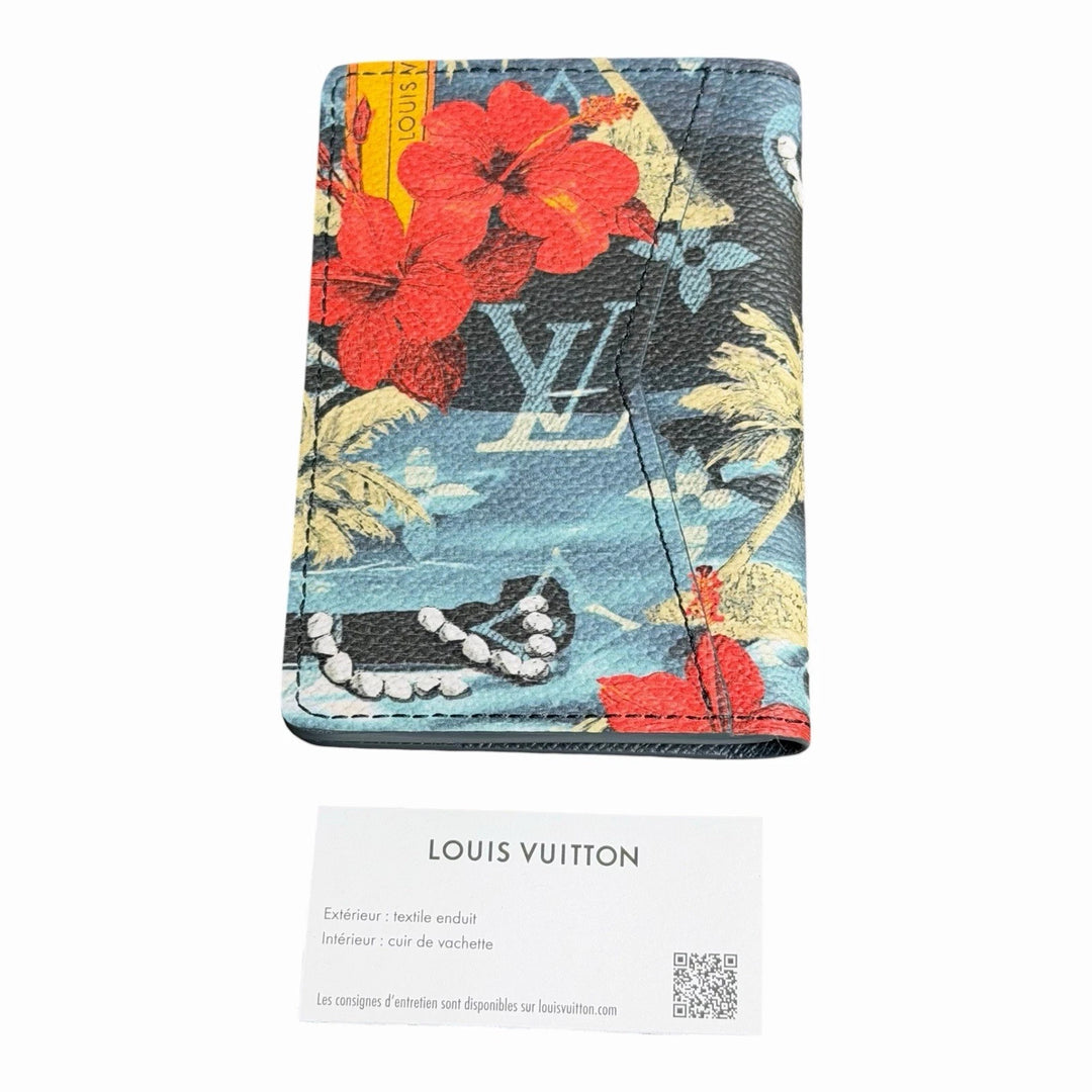 NEW Louis Vuitton Pocket Organizer Monogram Surfin’ Blue Bifold Wallet – Limited Edition Designer Luxury | Free 3–5 Day USA Shipping
