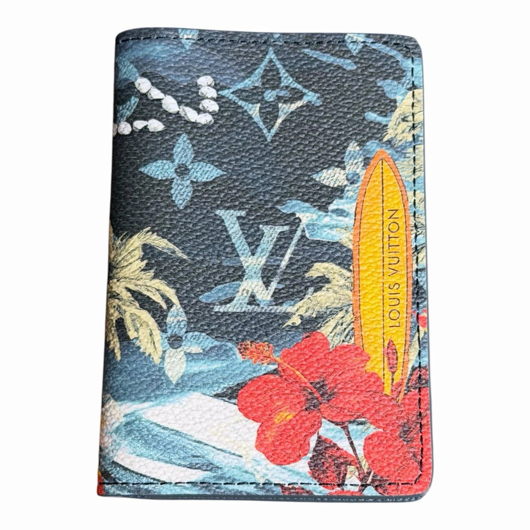 NEW Louis Vuitton Pocket Organizer Monogram Surfin’ Blue Bifold Wallet – Limited Edition Designer Luxury | Free 3–5 Day USA Shipping