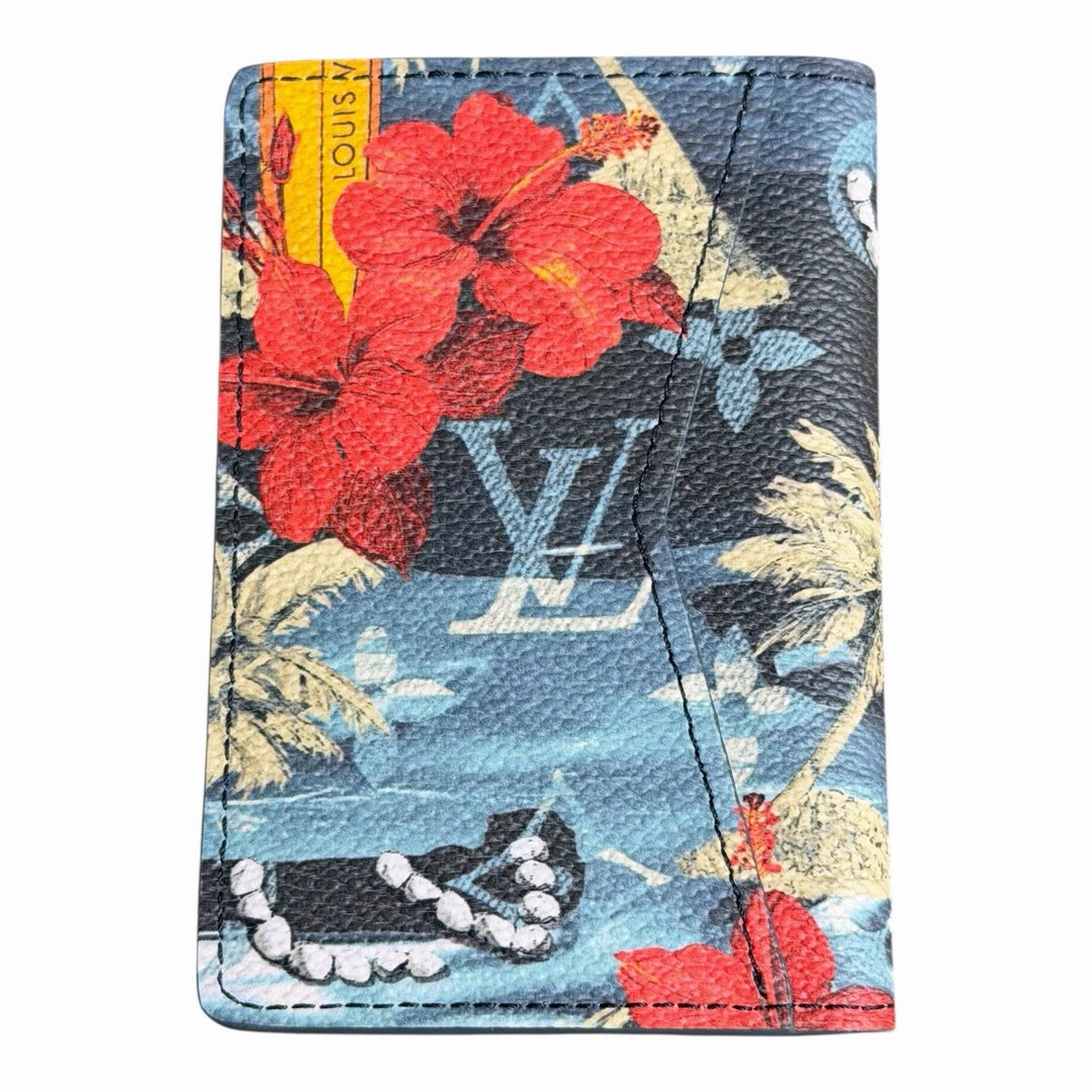 NEW Louis Vuitton Pocket Organizer Monogram Surfin’ Blue Bifold Wallet – Limited Edition Designer Luxury | Free 3–5 Day USA Shipping