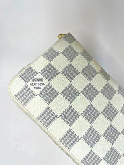 Louis Vuitton Damier Azur Zippy Zip Around Long Wallet – Authentic White Designer Luxury Purse | Free 3–5 Day USA Shipping