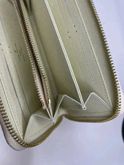 Louis Vuitton Damier Azur Zippy Zip Around Long Wallet – Authentic White Designer Luxury Purse | Free 3–5 Day USA Shipping