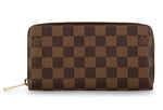 Load image into Gallery viewer, Louis Vuitton Damier Ebene Zippy Zip Around Long Wallet – Authentic Brown Designer Luxury Purse | Free 3–5 Day USA Shipping