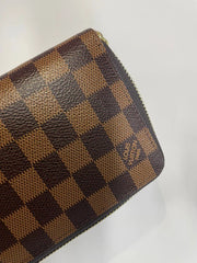 Louis Vuitton Damier Ebene Zippy Zip Around Long Wallet – Authentic Brown Designer Luxury Purse | Free 3–5 Day USA Shipping