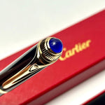 Load image into Gallery viewer, Cartier Black &amp; Gold Composite Executive Rollerball Pen – Rare AD VIP Gift Luxury Writing Instrument | Free 3–5 Day USA Shipping