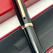 Cartier Black & Gold Composite Executive Rollerball Pen – Rare AD VIP Gift Luxury Writing Instrument | Free 3–5 Day USA Shipping