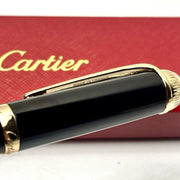 Cartier Black & Gold Composite Executive Rollerball Pen – Rare AD VIP Gift Luxury Writing Instrument | Free 3–5 Day USA Shipping