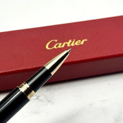 Cartier Black & Gold Composite Executive Rollerball Pen – Rare AD VIP Gift Luxury Writing Instrument | Free 3–5 Day USA Shipping