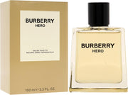 Burberry Hero Eau de Toilette Spray 100ml for Men | Fresh Woody Masculine Fragrance | Free 3-days Fast USA Delivery
