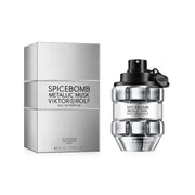 Viktor & Rolf Spicebomb Metallic Musk Eau de Parfum 3 oz / 90 ml – Men’s Cologne | New & Sealed | Authentic | Free USA Shipping
